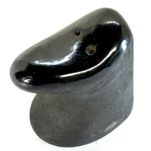 Handcrafted Blackware Pottery Bear 2" Sculpture by Freddie "Brave Eagle" New Mex